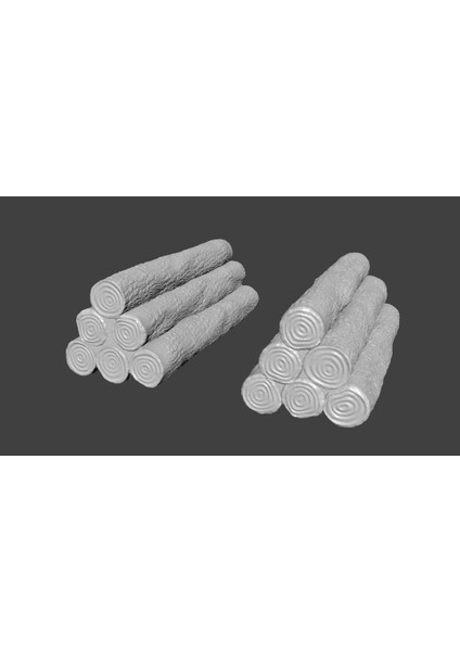 Kütük Yığın Minyatürleri (Sadece Plastik Aparattır!!!) 3D