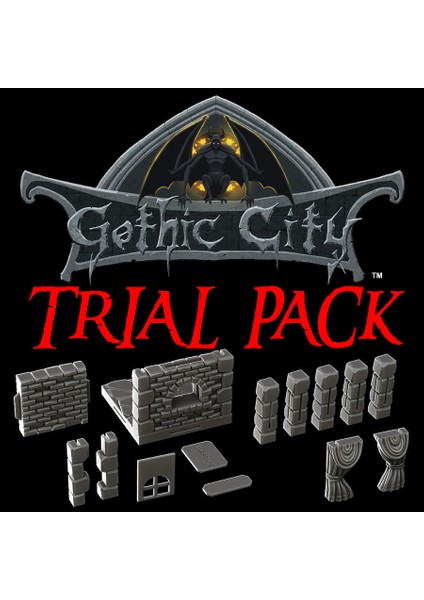 Gothic City (Tilescape 2.0) Deneme Paketi - Yeni Kickstarter'ımız Şimdi Canlı !!! (Sadece Plastik Aparattır!!!) 3D fiyatları
