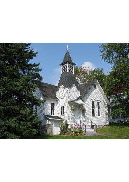 Ho Ölçekli Adirondack Kilisesi (Sadece Plastik Aparattır!!!) 3D