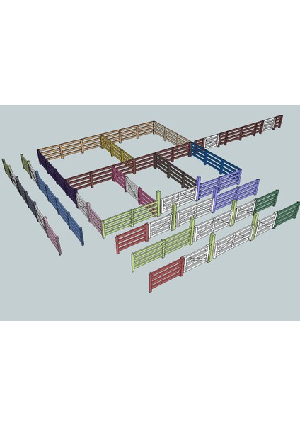 Ho Ölçekli Stockyard (Sadece Plastik Aparattır!!!) 3D fiyatları