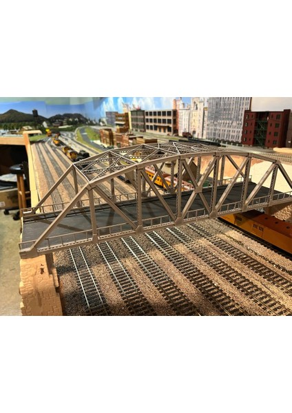 Ho Ölçeği 145 Ft Karayolu Kemerli Kafes Köprüsü (Sadece Plastik Aparattır!!!) 3D fiyatları