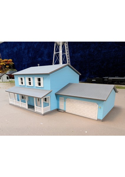 Ho Scale House (80S-90'LAR) (Sadece Plastik Aparattır!!!) 3D