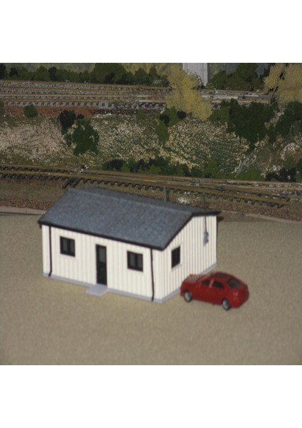 Ho Ölçekli Bahçe Ofisi (Sadece Plastik Aparattır!!!) 3D