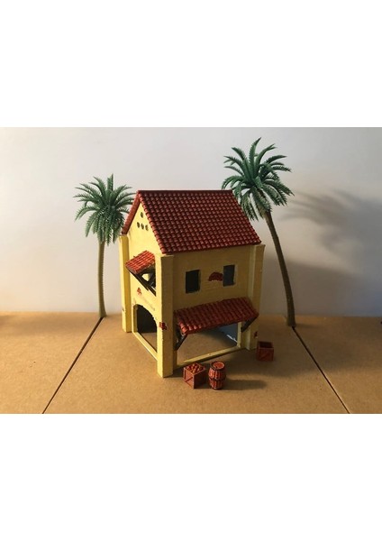 Adventureland Bazaar (Küçük) - Jungle Navigation Company (Ho/h0/1-87 Ölçeği) (Sadece Plastik Aparattır!!!) 3D