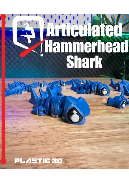 Mafsallı Hammerhead Shark - Ultimate Fidget Arkadaşı! (Sadece Plastik Aparattır!!!) 3D modelleri