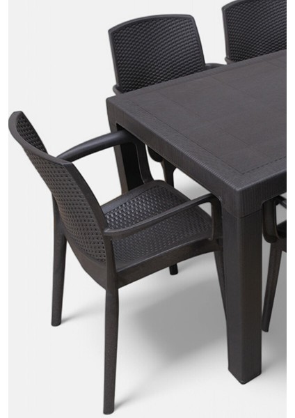 Maya 6 Kişilik Rattan Plastik Bahçe Masa Sandalye Takımı Özel Teslimat ve Montaj modelleri