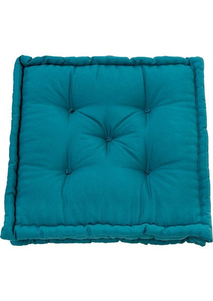 Fransız Yer Minderi 60X60 Puf, Tv Minderi, Balkon Minderi, Palet Minderi, Kış Bahçesi Minderi, Çocuk Minderi, Koltuk Minderi, Koyu Yeşil