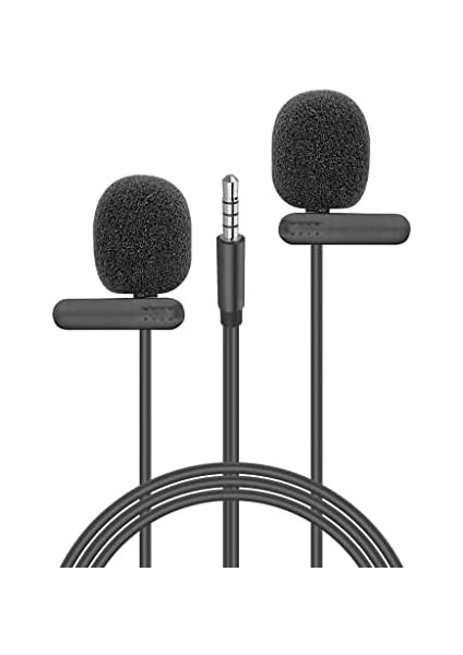 SN-M60 Siyah 2 Mikrofonlu Akıllı Telefon ve Youtuber Yaka Mikrofonu modelleri
