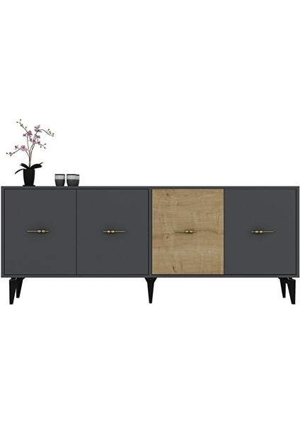 Verydh 180 cm Konsol (KX180) Antrasi̇t Safi̇rmeşe