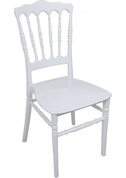 Silver Sandalye Napolyon-4 Adet Beyaz