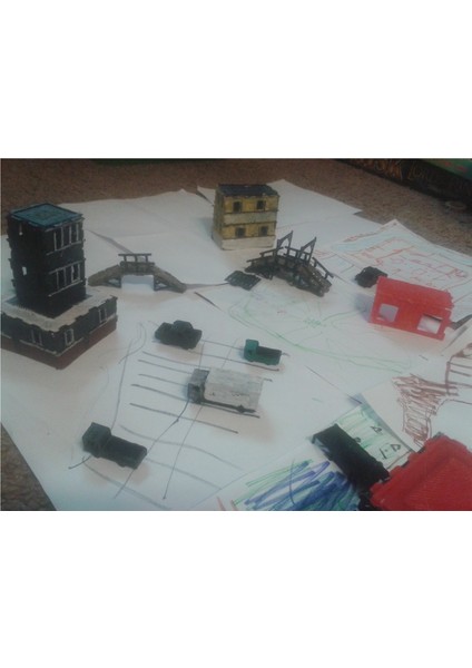 Model Demiryolu Için Minyatür Ho Village Town Binaları - Ho Trains Parça Kiti (Sadece Plastik Aparattır!!!) 3D modelleri