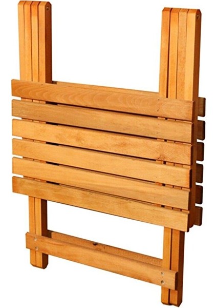 Dekoratif Ahşap Katlanır Masa Piknik Balkon Masası 70CM x 60CM indirimleri