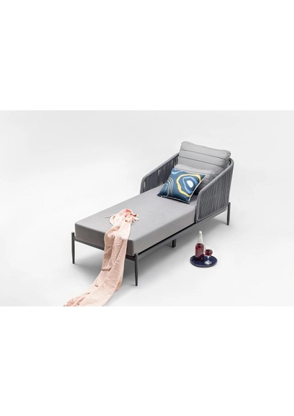 Mono Tekli̇ Şezlong Antrasit