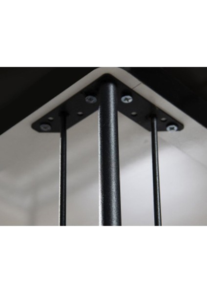 Arya 4 Kişilik 80X120 Yemek Masası Takımı-Mutfak Masası Takımı- Düz Beyaz Oval Kenar
