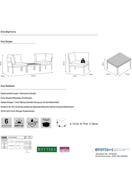 Limnihome Mini Multilounge Bahçe ve Balkon Mobilyası modelleri