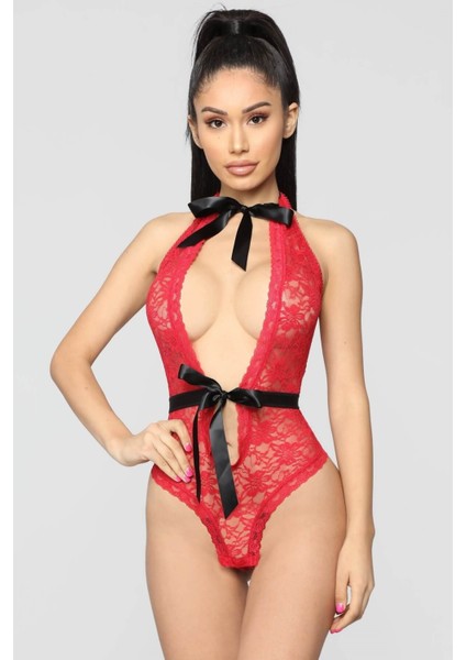 Özel Boyun ve Bel Kısmı Fiyonklu Babydoll 3209 Fırsat!!!