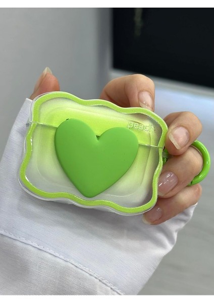 ile Uyumlu Tasarımlı Kalın Silikon Koruyucu Kılıf - Green