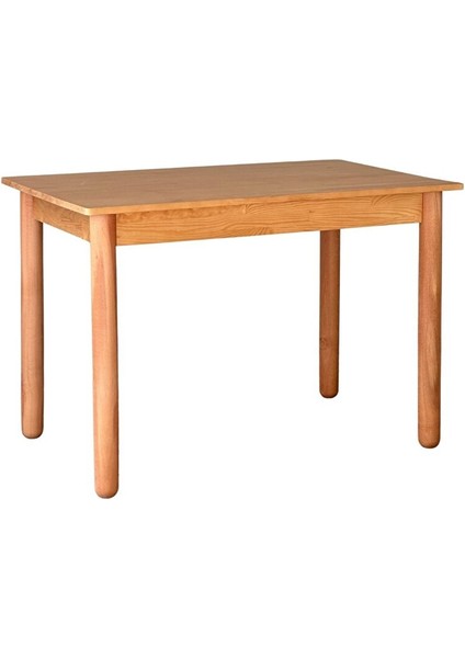 Bohem Natural Ahşap Masa Sandalye Takımı 80X120