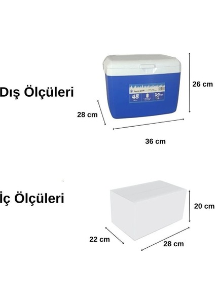 Sunset Glide 14 Qt Soğutucu Buzluk 13 Litre Mavi indirimleri