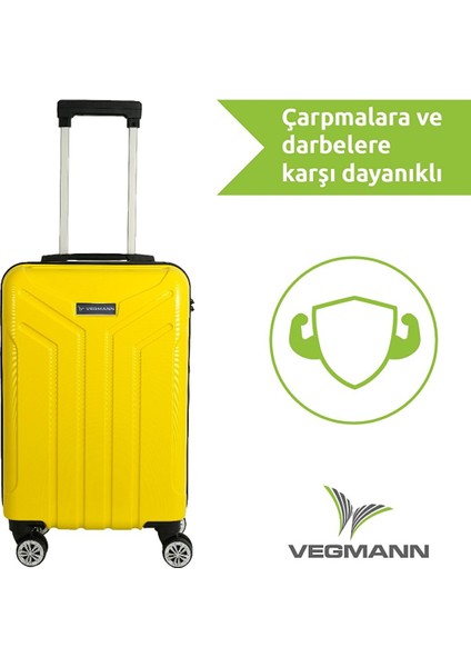 Vela Sarı Kabin Boy Valiz Sarı