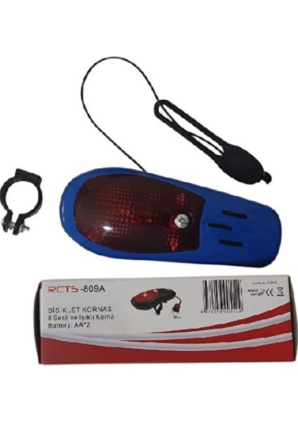 RCTS-809A 8 Sesli̇ ve Işikli Bi̇si̇klet Kornasi