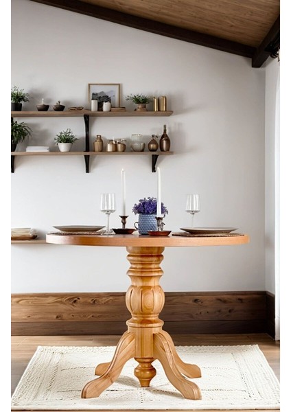 Serwood Natural Ahşap Masa Sandalye Takımı 90X90 fiyatları