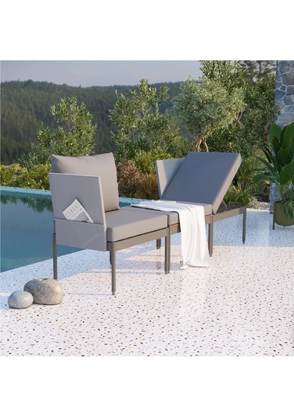 Mini Multi Lounge Bahçe&balkon Mobilyası Gri̇ modelleri