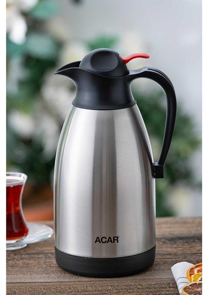 Acar Karat T Serisi Paslanmaz Çelik 2 Lt Termos Inox