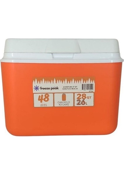 Adventure 28 Qt Soğutucu Buzluk 26 Litre Turuncu