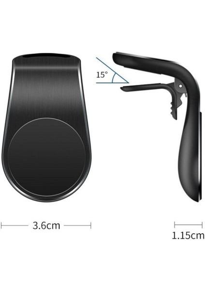 Buffer ® Havalanndırma Izgarasına Takılabilen Mandallı Mıknatıslı Oto Araç Içi Manyetik Telefon Tutucu indirimleri