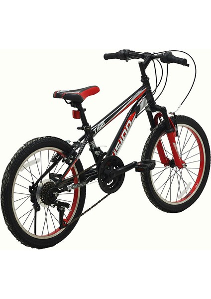 Vision Tiger 20" Jant (3*7) Vites V-Fren Çocuk Bisikleti Siyah - Kırmızı fiyatları