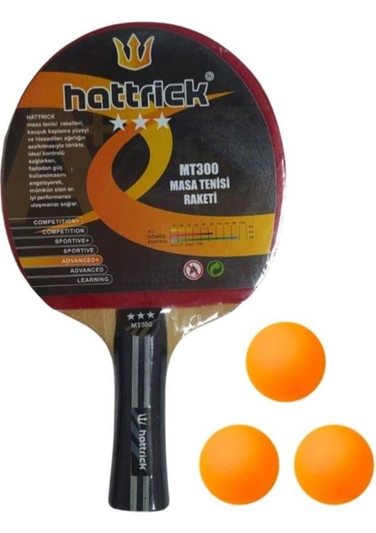 Hattrick SDT-2020 Masa Tenisi Raketi+Top - SDT-2020