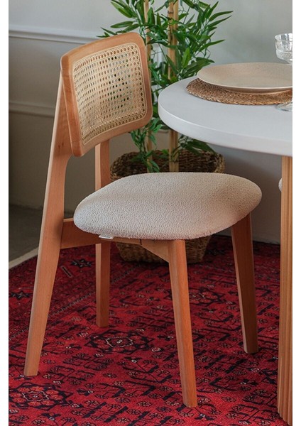 Mirla Oval Ahsap Natural Masa Sandalye Takımı 80X130 modelleri