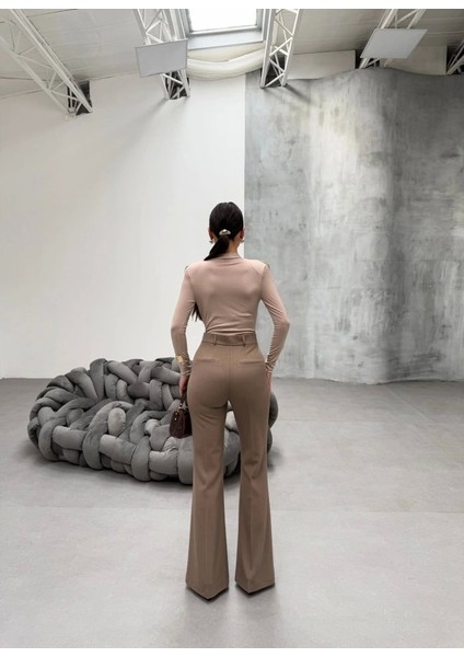 230 gr Poly Viscose Full Lycra Ispanyol Paça Pantolon fiyatları