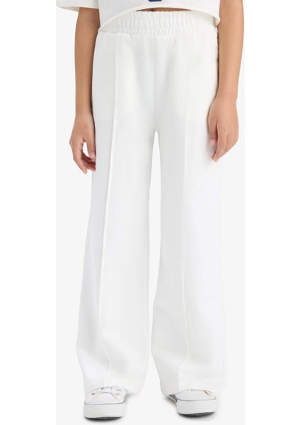 Kız Çocuk 2'li Takım Baskılı Kısa Kollu Tişört Beli Lastikli Eşofman Altı E6413A825AU