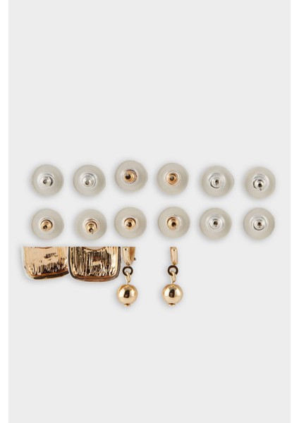 Kadın 6'lı Gold Küpe F5984AXNS modelleri