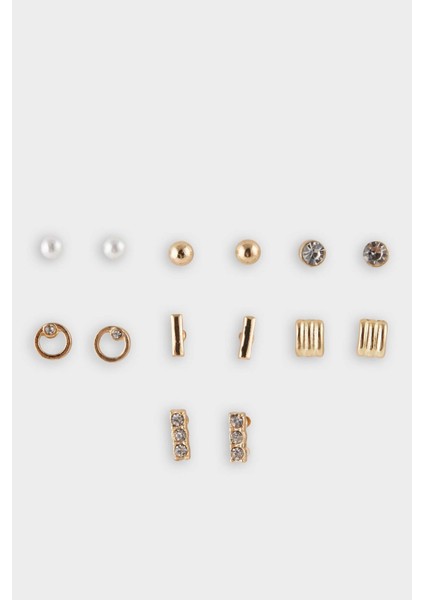Kadın 9'lu Gold Küpe F5983AXNS
