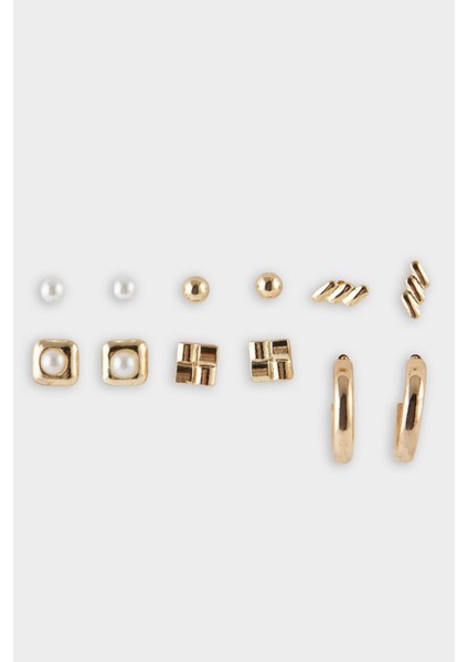 Kadın 7'li Gold Küpe F5986AXNS