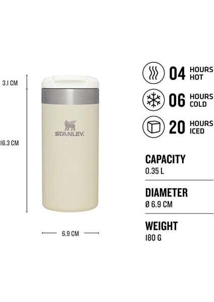 The Aerolight Transit Mug .35L / 12 Oz Cream Metallic 10-10788-087 modelleri