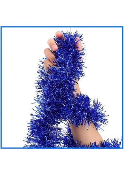 Parti İçin Sim Süs 2 Metre Uzunluk 6 cm Genişlik Mavi Renk İthal