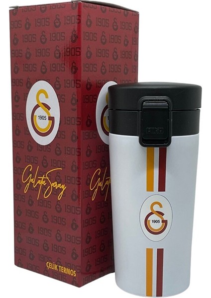 400ML Lisanslı Çift Katlı Paslanmaz Çelik Termos Mug 8 Saat Sıcak Soğuk Hediye Kutulu