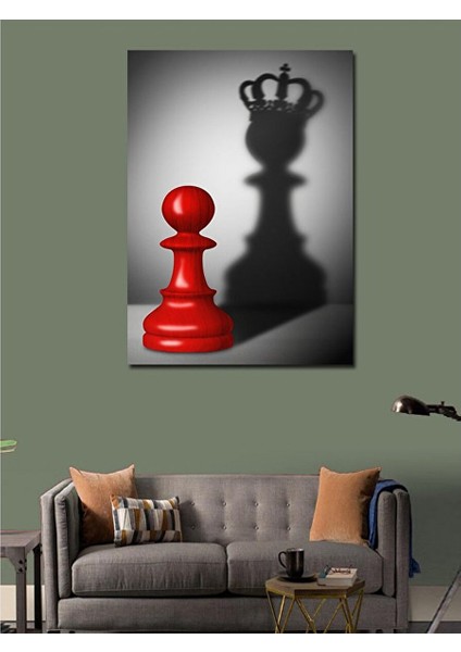 Kanvas Tablo Piyon ve Vezir 100X140 cm