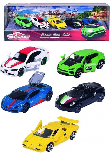 Majorette Dream Cars Italy 5'li Koleksiyon Paketi