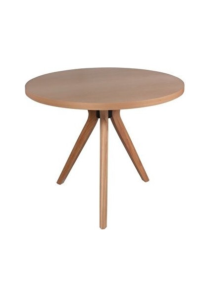 Milano Natural Ahşap Masa Sandalye Takımı 100X100