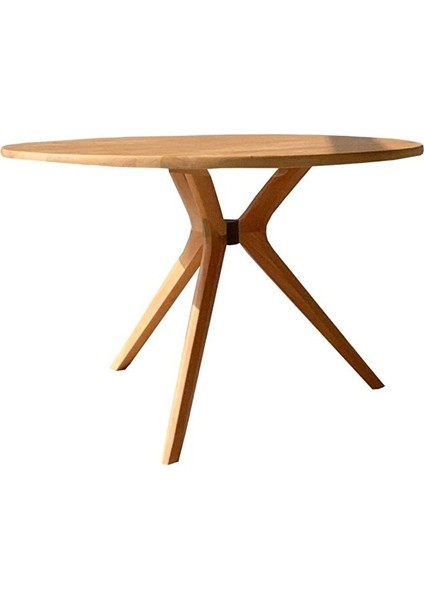 Milano Natural Ahşap Masa Sandalye Takımı 100X100