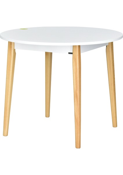 Vilinze Eames Sandalye Avanos Yuvarlak Ahşap Mutfak Masası Takımı - 90X90 cm fırsatları