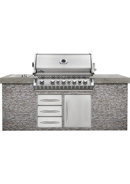 Built-In Prestige Pro 665 Rb Tezgah Üstü Gazlı Barbekü | Gazlı Mangal