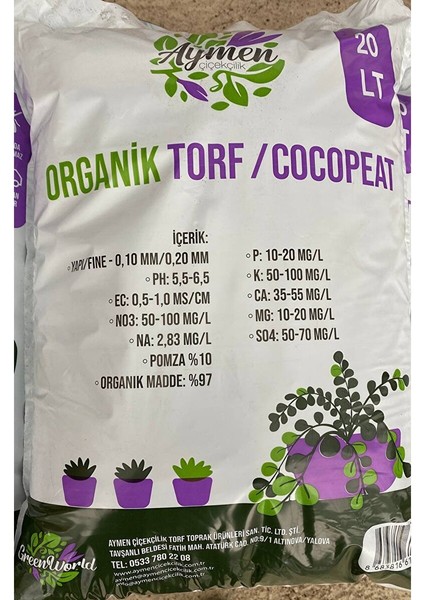 20 Litre Ithal Torf Cocopeat Ponza Özel Karışım Saksı Harcı Bitki Toprağı - Kokopit 20 Litre modelleri