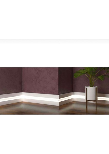 By Istanbul Yalı Serisi 25 mt Lake Beyaz LED Kanallı Süpürgelik 12CM Pvc Beyaz Ld 12 Beyaz modelleri