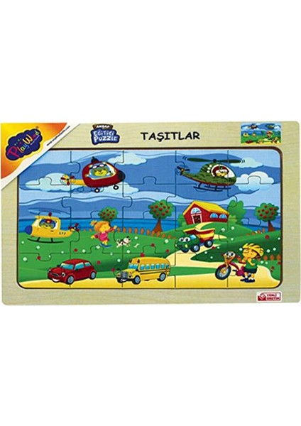 Ahşap Eğitici Puzzle Taşıtlar ONY172